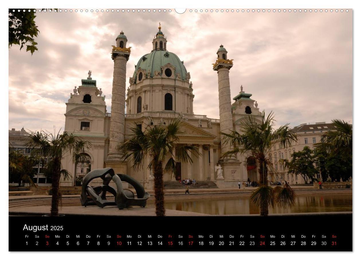 Bild: 9783435828876 | Wien (Wandkalender 2025 DIN A2 quer), CALVENDO Monatskalender | Strutz