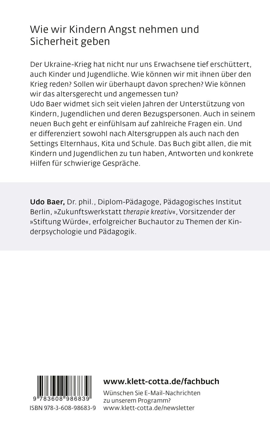 Rückseite: 9783608986839 | Mit Kindern über Krieg reden | Erste Hilfe für schwierige Gespräche