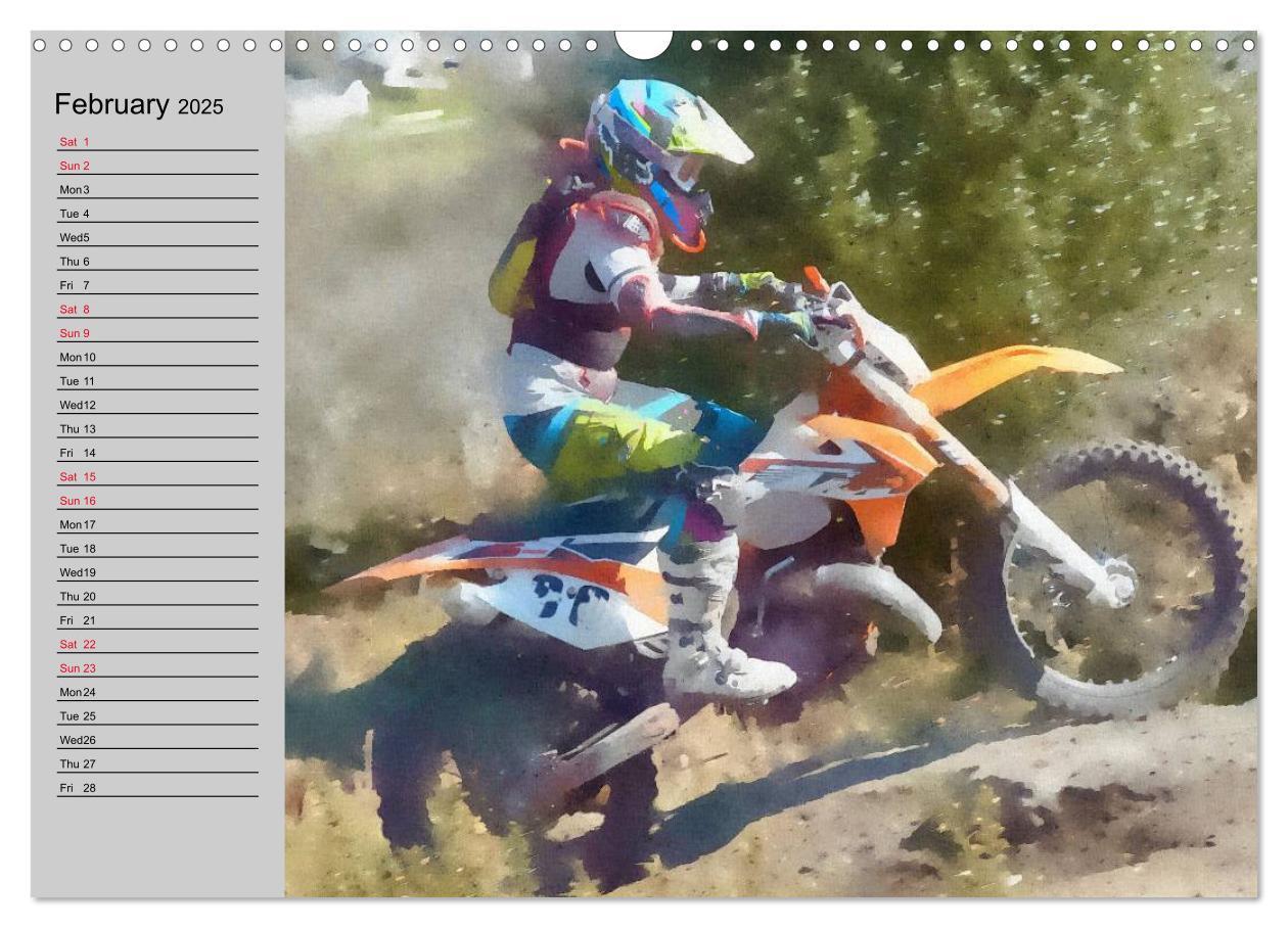 Bild: 9781325952120 | Enduro Racing (Wall Calendar 2025 DIN A3 landscape), CALVENDO 12...