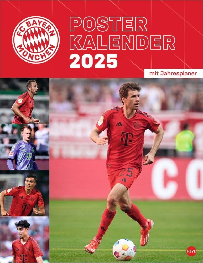 Cover: 9783756405398 | FC Bayern München Posterkalender 2025 | Kalender | Spiralbindung