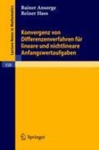 Cover: 9783540051879 | Konvergenz von Differenzenverfahren für lineare und nichtlineare...