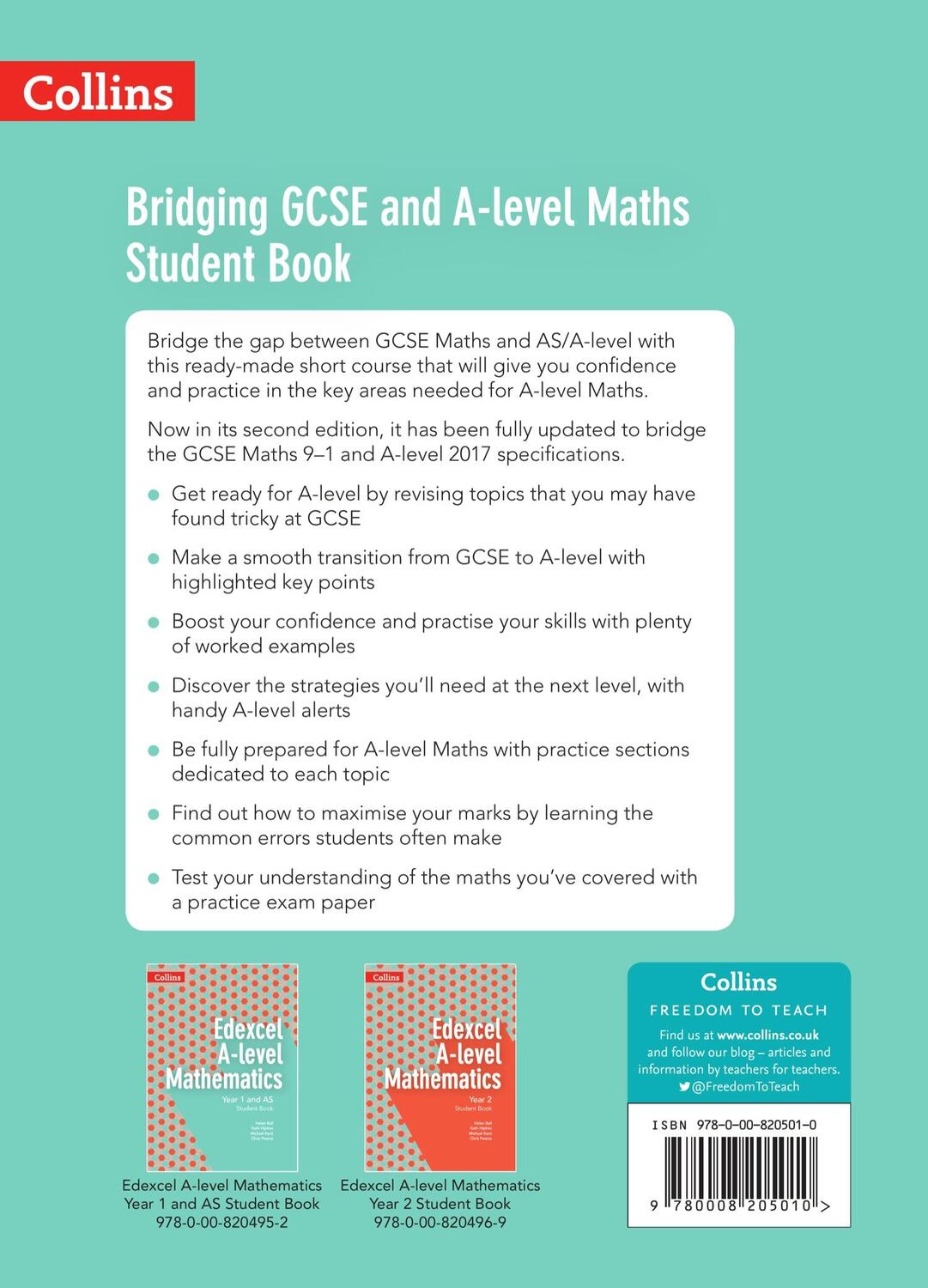 Rückseite: 9780008205010 | Bridging GCSE and A-level Maths Student Book | Mark Rowland | Buch