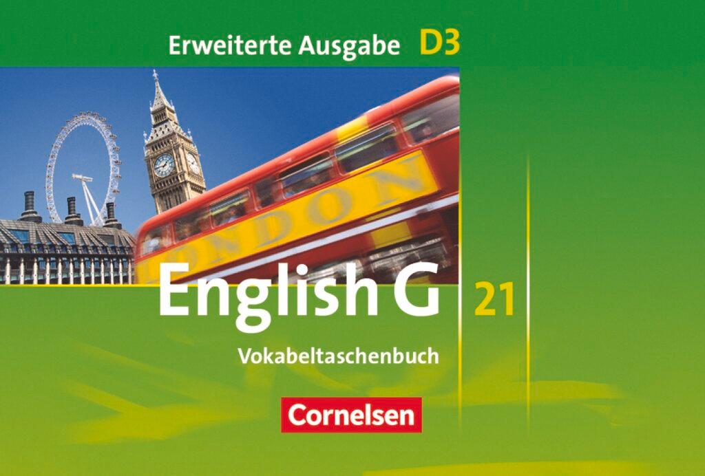 Cover: 9783060319275 | English G 21. Erweiterte Ausgabe D 3. Vokabeltaschenbuch | Schwarz