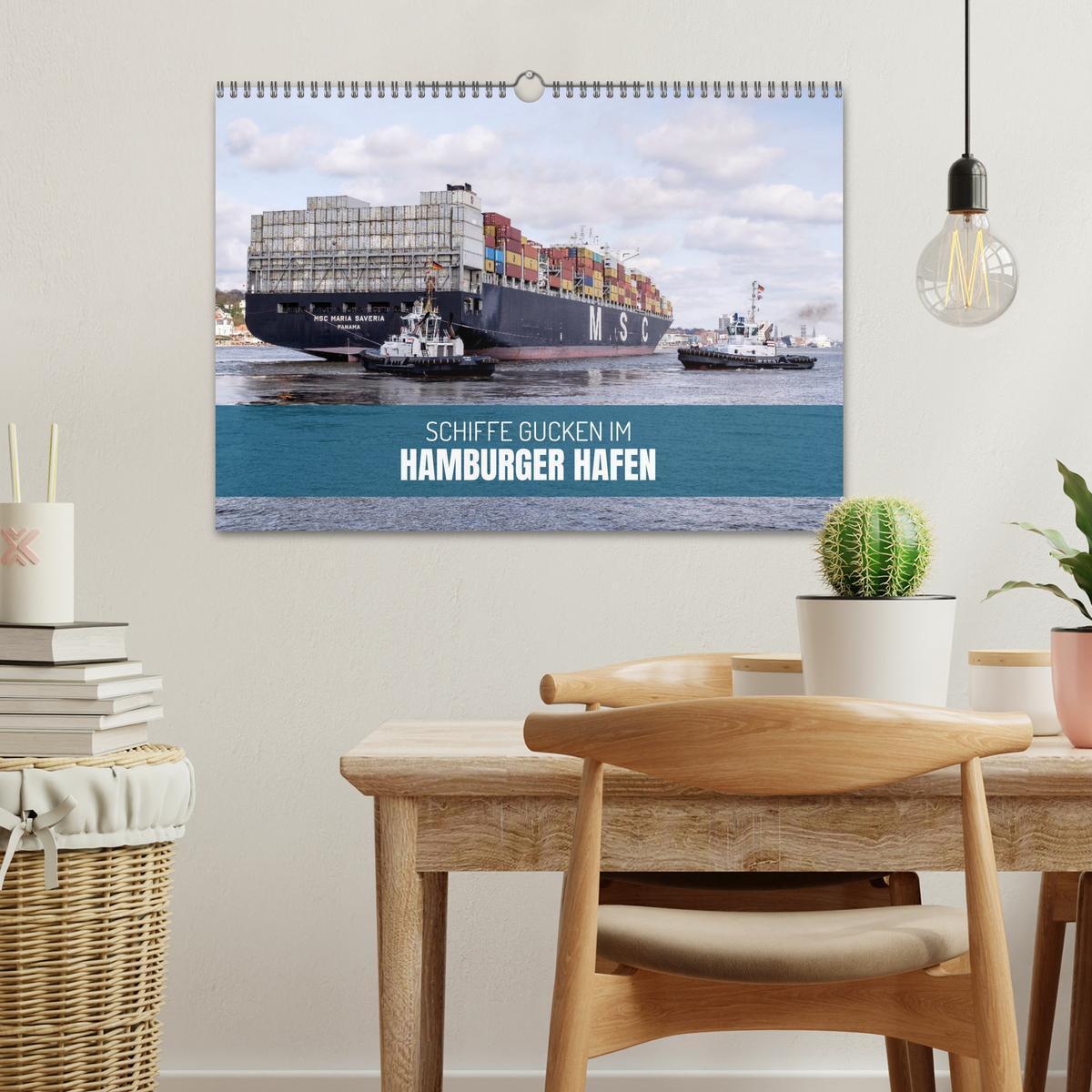 Bild: 9783383760228 | Schiffe gucken im Hamburger Hafen (Wandkalender 2025 DIN A3 quer),...