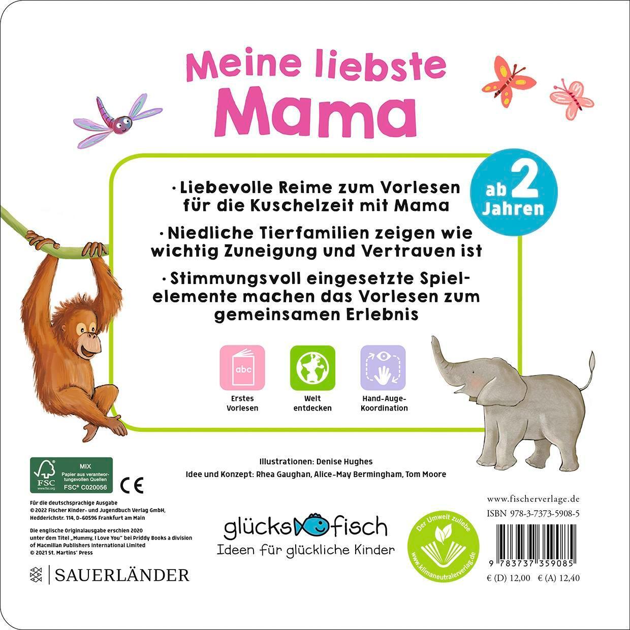 Rückseite: 9783737359085 | Glücksfisch: Meine liebste Mama | Denise Hughes | Buch | Glücksfisch