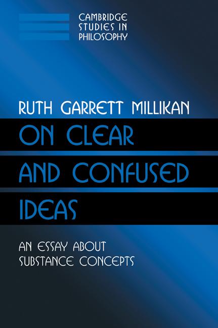 Cover: 9780521625531 | On Clear and Confused Ideas | An Essay about Substance Concepts | Buch