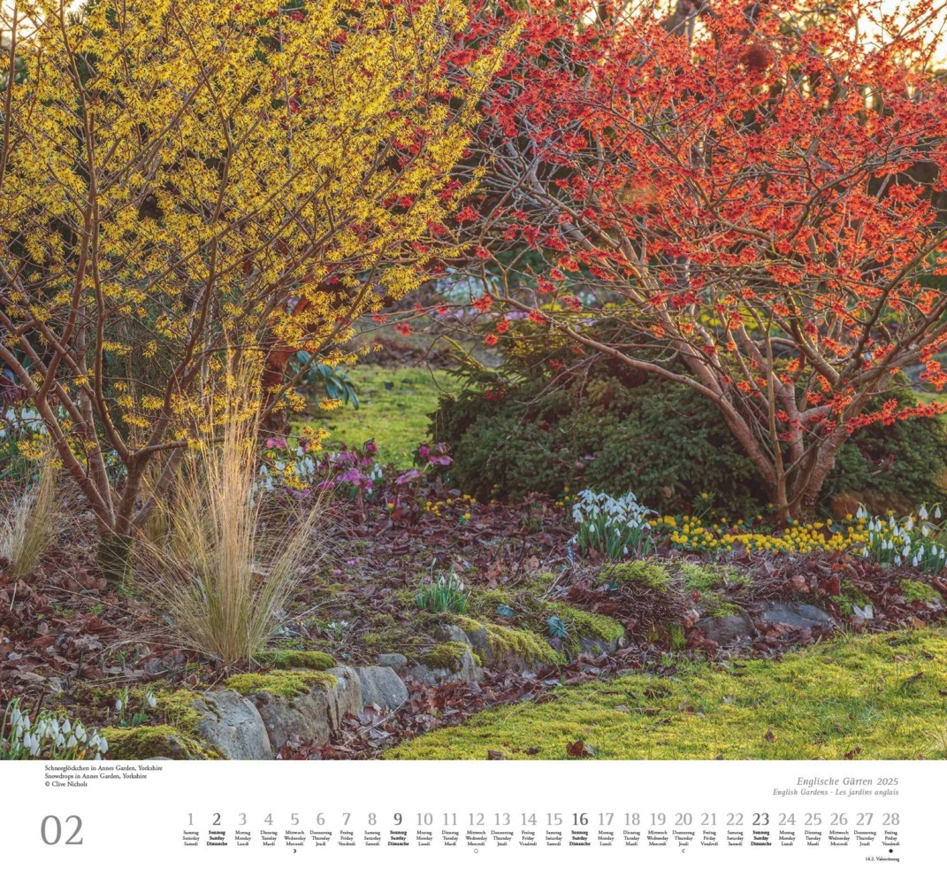 Bild: 4250809653099 | DUMONT - Englische Gärten 2025 Wandkalender, 38x35,5cm,...