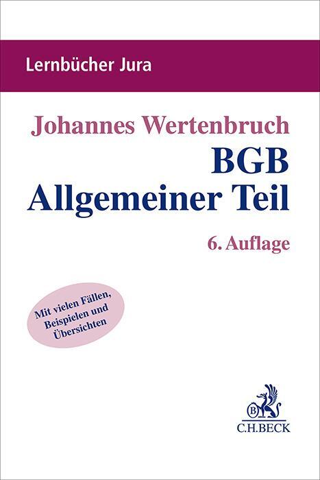 Cover: 9783406811708 | BGB Allgemeiner Teil | Johannes Wertenbruch | Taschenbuch | XXXI