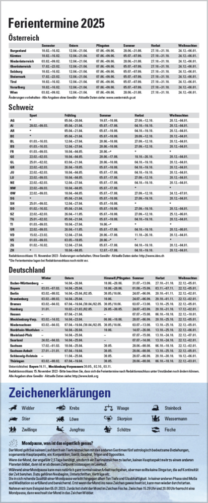 Bild: 9783731876267 | Mond-Planer 2025 | Korsch Verlag | Kalender | Spiralbindung | 13 S.