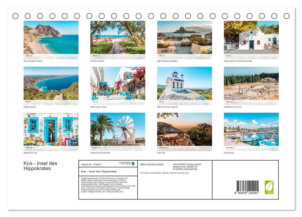 Bild: 9783435104291 | Kos - Insel des Hippokrates (Tischkalender 2025 DIN A5 quer),...