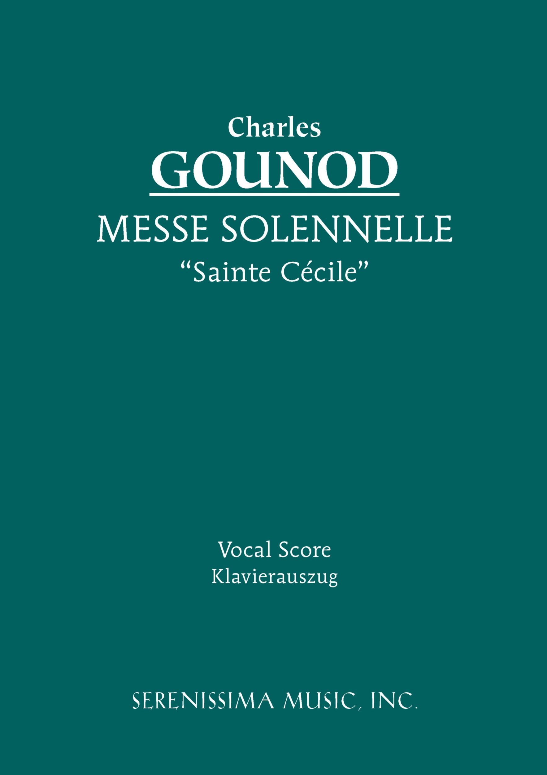 Cover: 9781932419351 | Messe Solennelle 'Ste. Cécile' | Vocal score | Taschenbuch | Latein