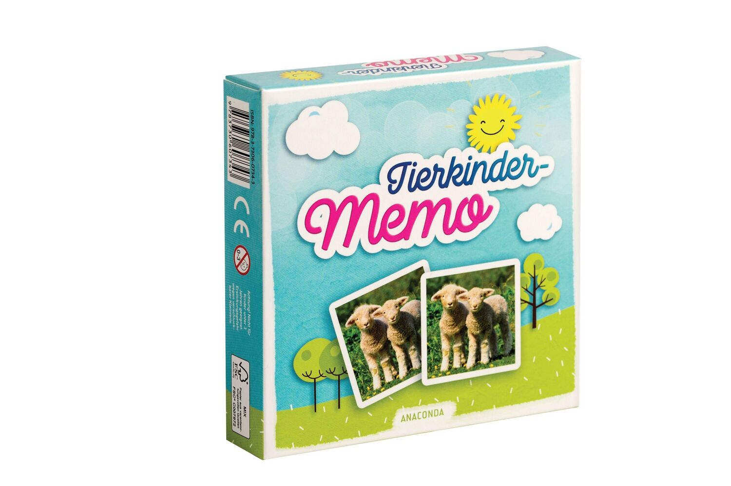 Cover: 9783730607343 | Tierkinder-Memo | 40 Spielkarten im Spielkarton | Stück | 40 S. | 2019