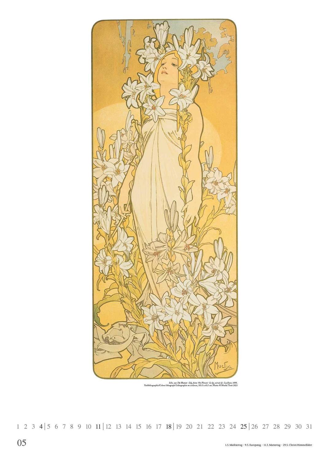 Bild: 4250809653310 | Mucha 2025 - Kunst-Kalender - Poster-Kalender - 50x70 | Kalender