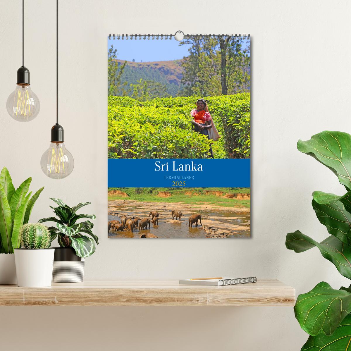 Bild: 9783435884612 | Sri Lanka - Terminplaner (Wandkalender 2025 DIN A3 hoch), CALVENDO...