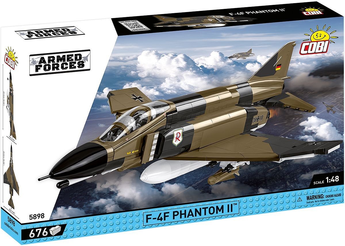 Cover: 5902251058982 | COBI Armed Forces 5898 - F-4F PHANTOM II, Baustatz 1:48, 676...