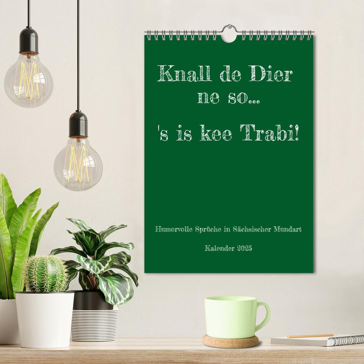 Bild: 9783435917518 | Humorvoller Mundartkalender Sachsen (Wandkalender 2025 DIN A4...