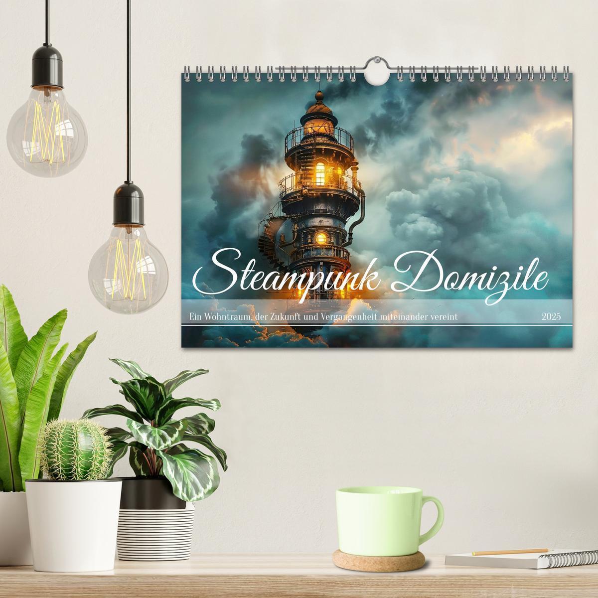 Bild: 9783435504930 | Steampunk Domizile (Wandkalender 2025 DIN A4 quer), CALVENDO...