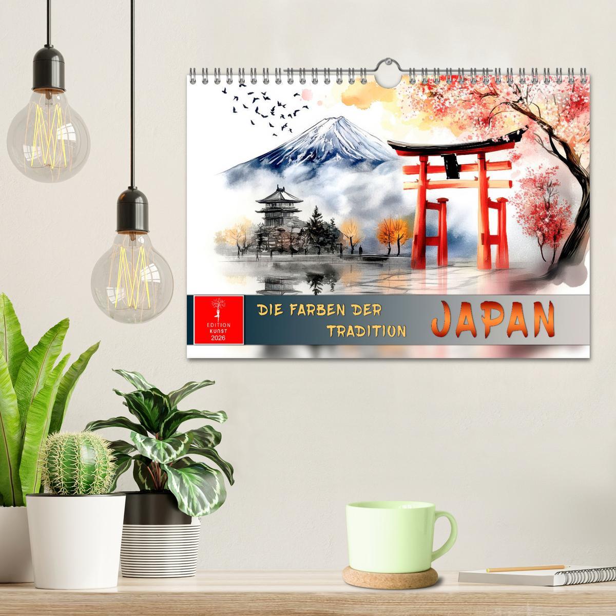 Bild: 9783457251249 | Japan - die Farben der Tradition (Wandkalender 2026 DIN A4 quer),...