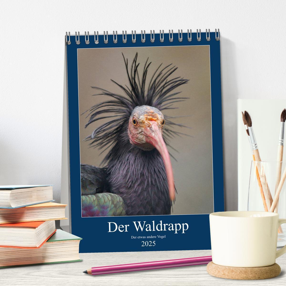 Bild: 9783435930180 | Der Waldrapp - Der etwas andere Vogel (Tischkalender 2025 DIN A5...