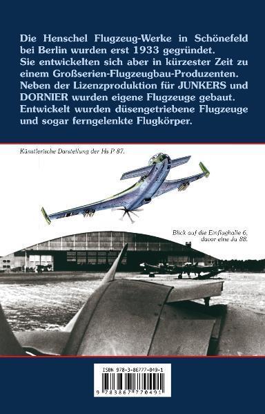 Rückseite: 9783867770491 | Die Geschichte der Henschel Flugzeug-Werke A.G. in Schönefeld bei...