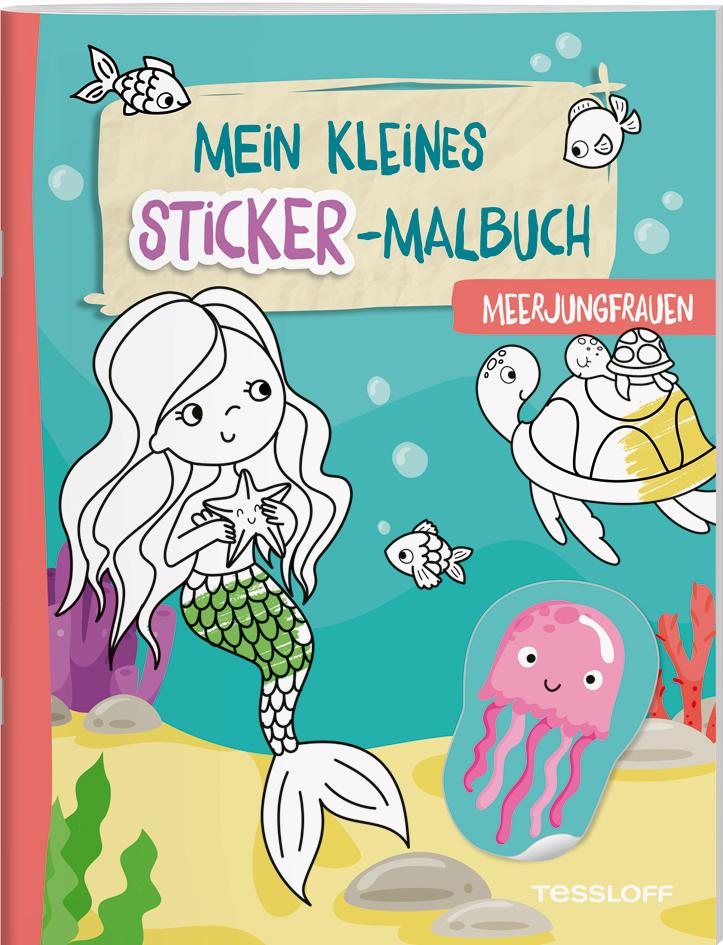 Cover: 9783788647124 | Mein kleines Sticker-Malbuch. Meerjungfrauen | Alberta Kiel | 32 S.