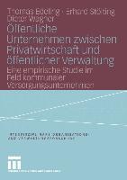 Cover: 9783810034069 | Öffentliche Unternehmen zwischen Privatwirtschaft und öffentlicher...