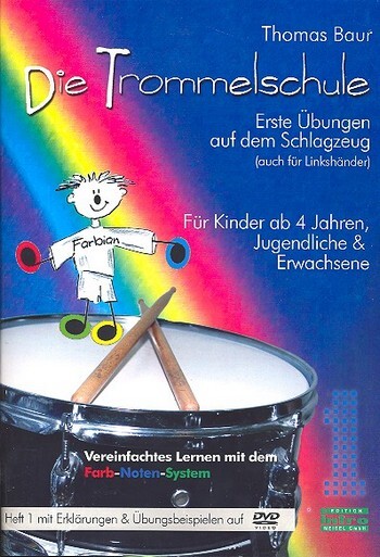 Cover: 9790500662204 | Die Trommelschule Band 1 | Thomas Baur | Buch + DVD | Edition Intro