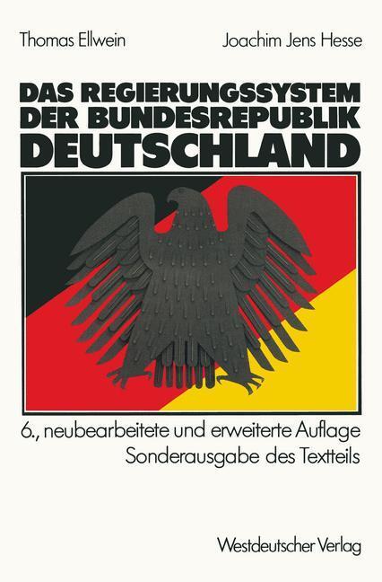 Cover: 9783531111926 | Das Regierungssystem der Bundesrepublik Deutschland | Hesse (u. a.)