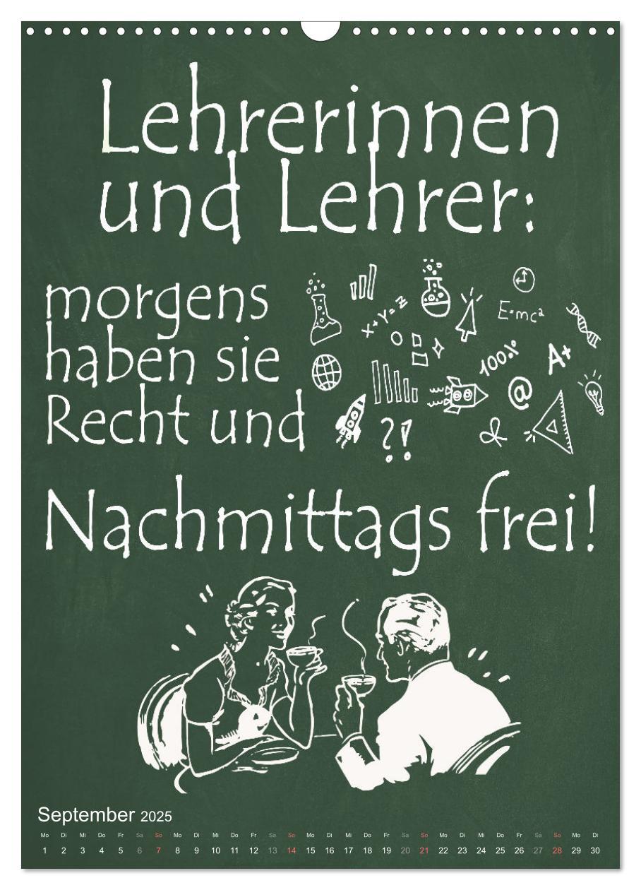 Bild: 9783435902927 | Coole Lehrersprüche (Wandkalender 2025 DIN A3 hoch), CALVENDO...