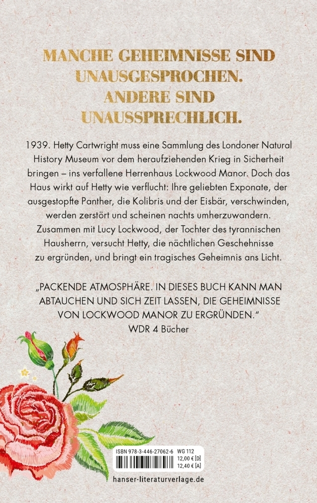 Bild: 9783446272897 | Die stummen Wächter von Lockwood Manor | Roman | Jane Healey | Buch