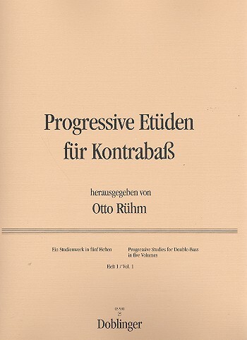 Cover: 9790012110552 | Progressive Etüden Band 1 für Kontrabaß | Doblinger Musikverlag