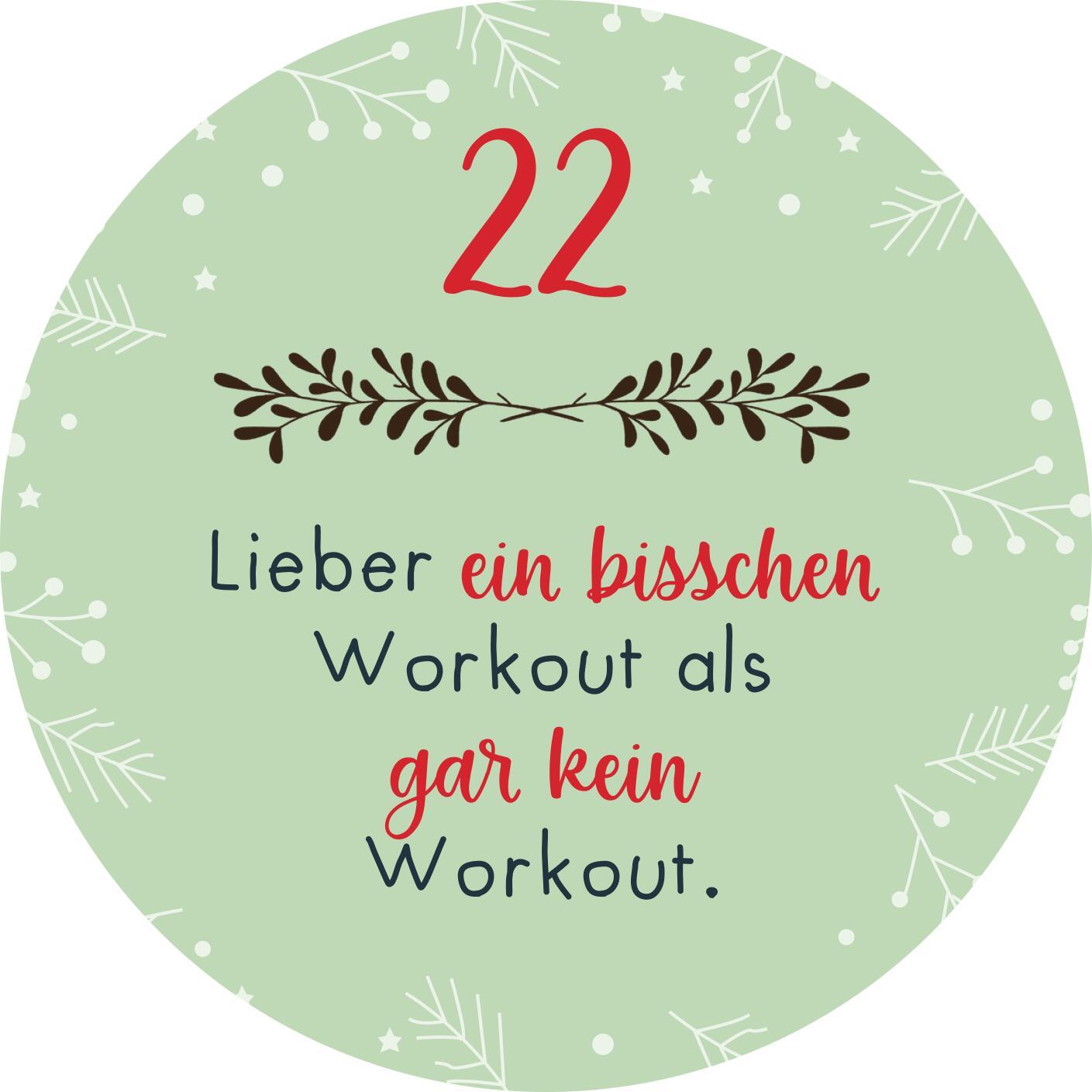 Bild: 9783845857404 | Adventskalender in der Dose. Christmas Fitness | Taschenbuch | 24 S.