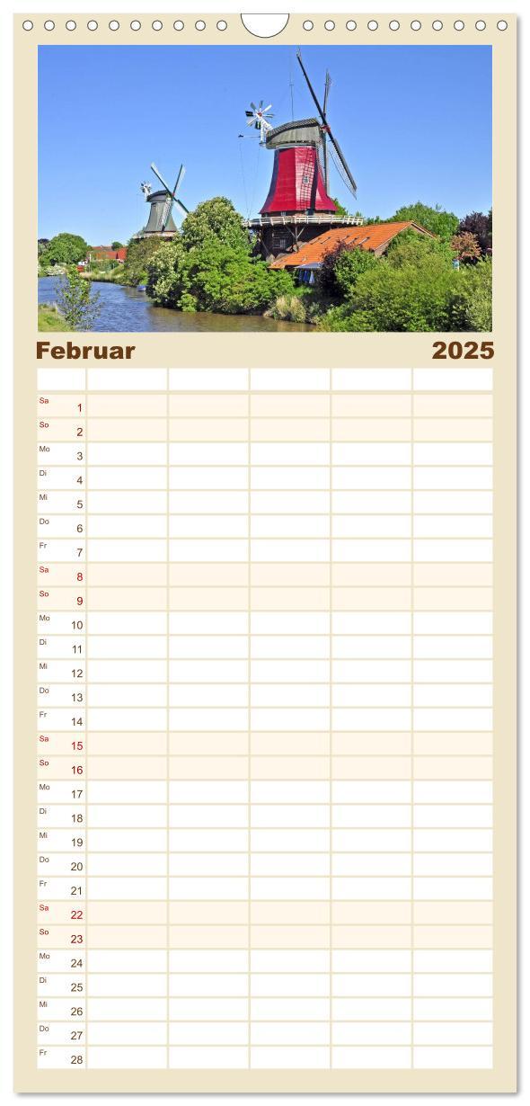 Bild: 9783457123058 | Familienplaner 2025 - Ostfriesland mit 5 Spalten (Wandkalender, 21...