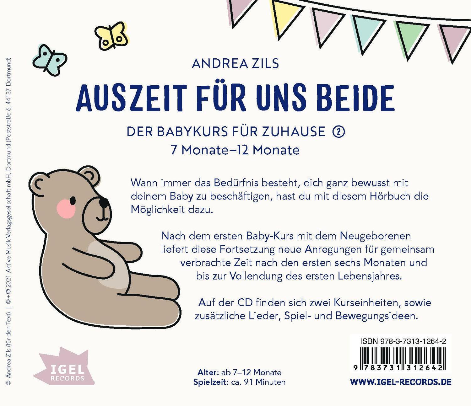 Rückseite: 9783731312642 | Kids in Balance. Auszeit für uns beide. 7 Monate - 12 Monate | Zils