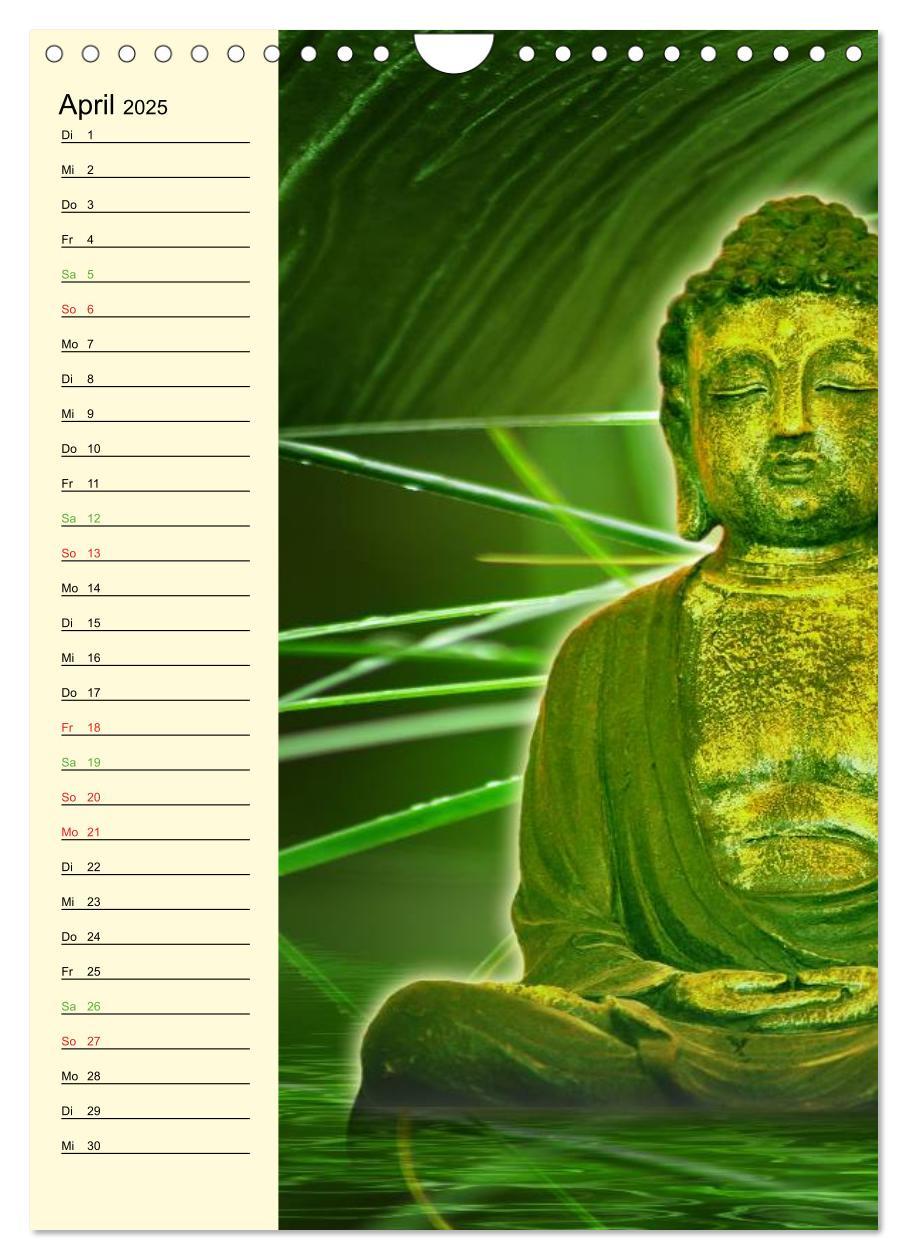 Bild: 9783457079119 | Buddha (Wandkalender 2025 DIN A4 hoch), CALVENDO Monatskalender | 2025