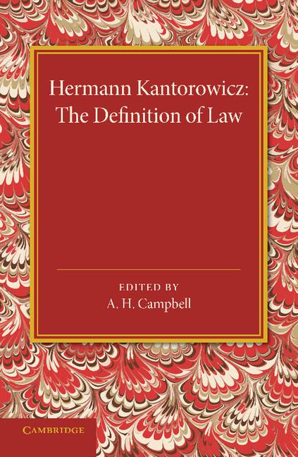 Cover: 9781107429505 | The Definition of Law | Hermann Kantorowicz | Taschenbuch | Englisch