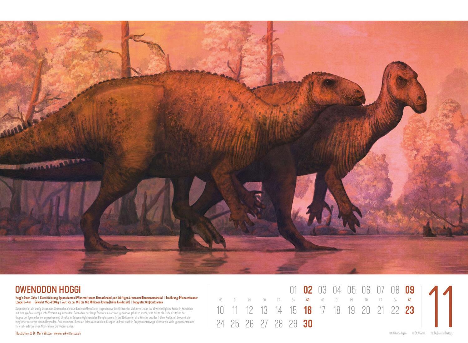 Bild: 9783838435237 | Dinosaurier Kalender 2025 | Mark Witton (u. a.) | Kalender | 14 S.