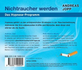 Bild: 9783981500004 | Nichtraucher werden, Audio-CD | Das Hypnose-Programm | Andreas Jopp