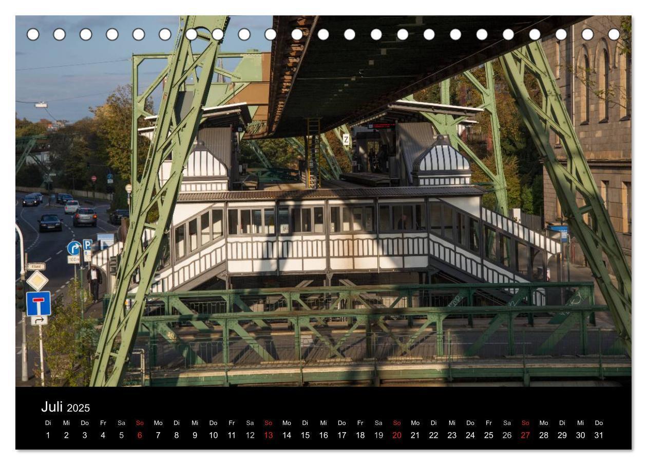 Bild: 9783435526369 | Die Wuppertaler Schwebebahn (Tischkalender 2025 DIN A5 quer),...