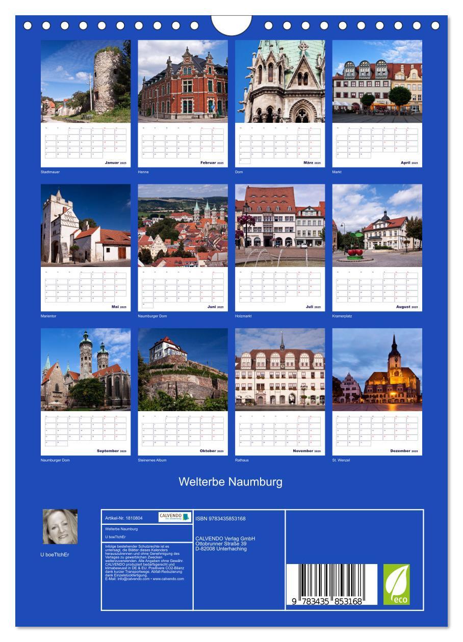 Bild: 9783435853168 | Welterbe Naumburg (Wandkalender 2025 DIN A4 hoch), CALVENDO...