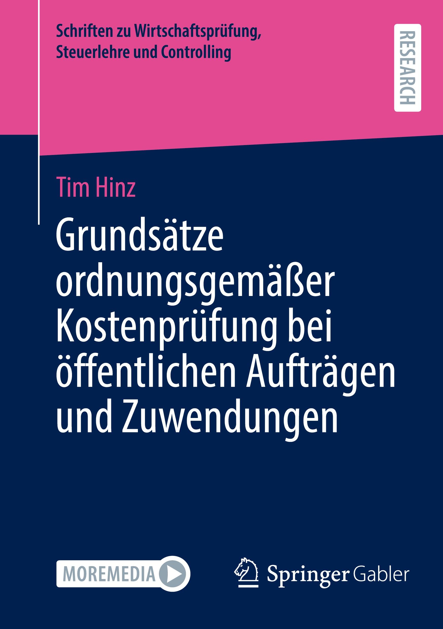 Cover: 9783658442897 | Grundsätze ordnungsgemäßer Kostenprüfung bei öffentlichen Aufträgen...