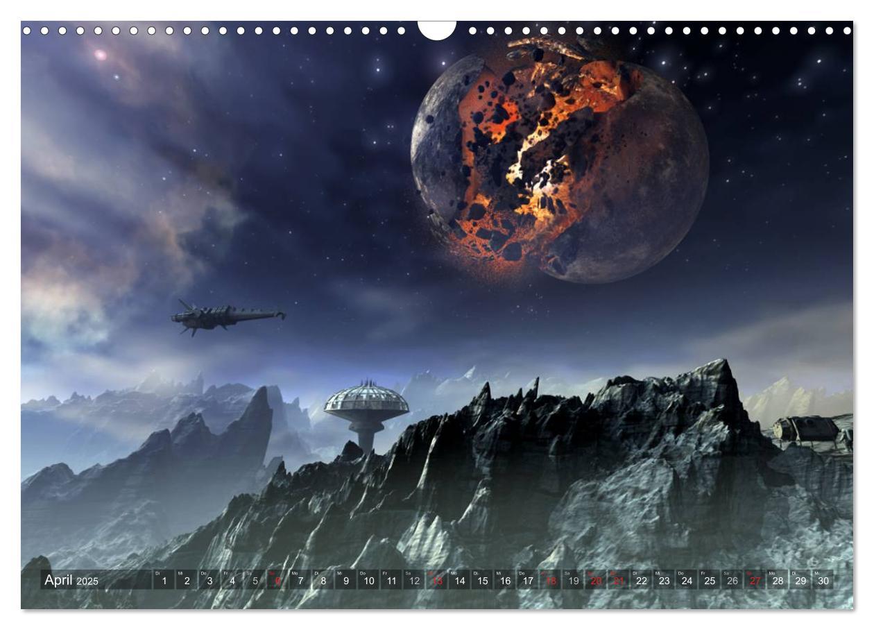 Bild: 9783435621286 | Planetare Traumwelten (Wandkalender 2025 DIN A3 quer), CALVENDO...