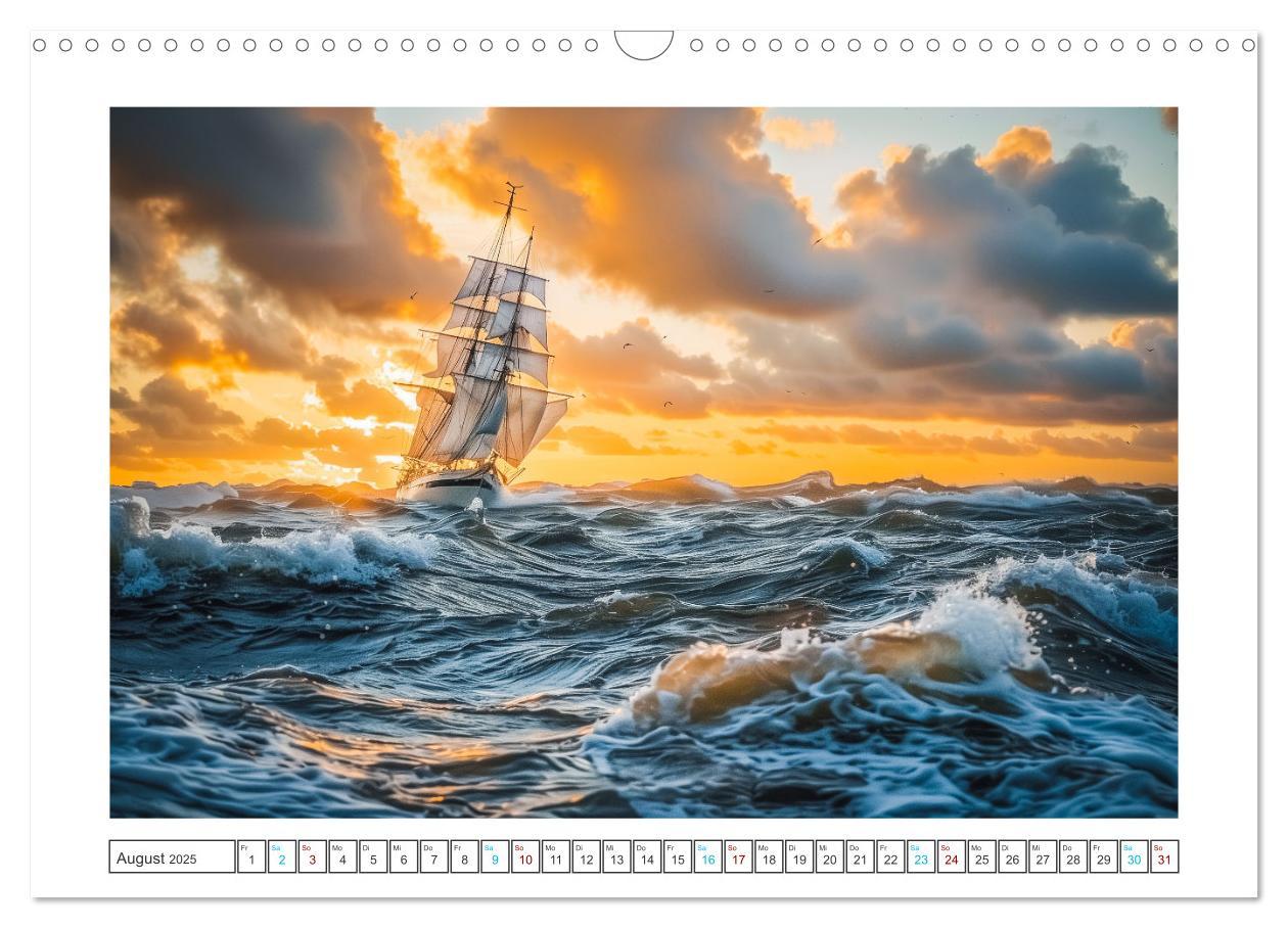 Bild: 9783383831041 | Wind und Wogen (Wandkalender 2025 DIN A3 quer), CALVENDO...