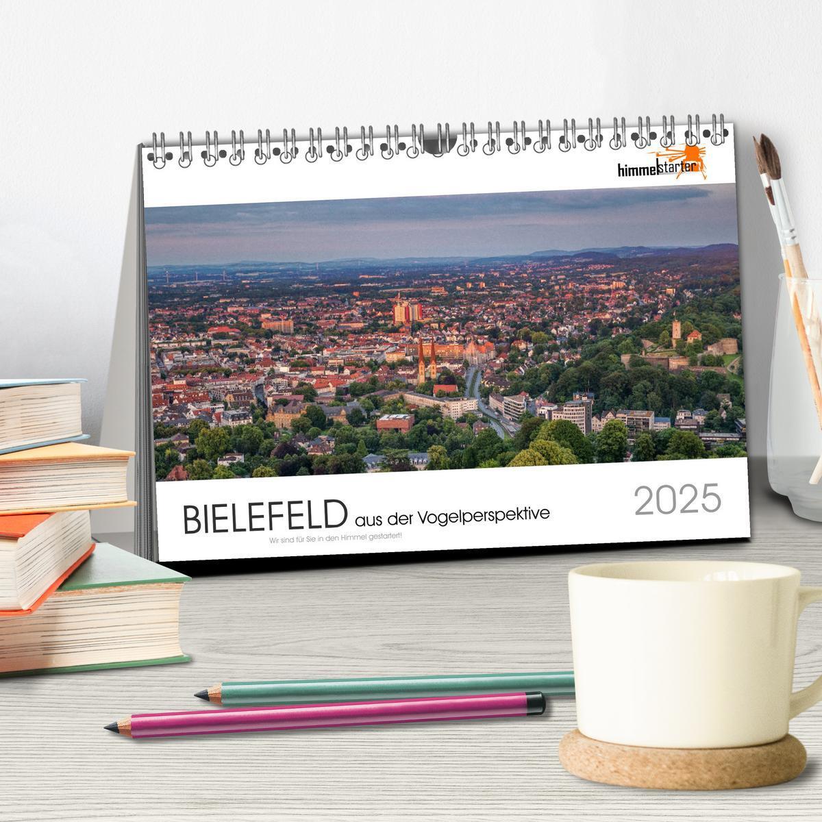 Bild: 9783435450442 | BIELEFELD aus der Vogelperspektive (Tischkalender 2025 DIN A5...