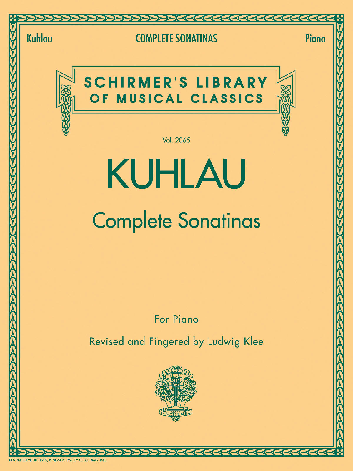 Cover: 884088114916 | Kuhlau - Complete Sonatinas for Piano | Friedrich Kuhlau | Buch | 2007