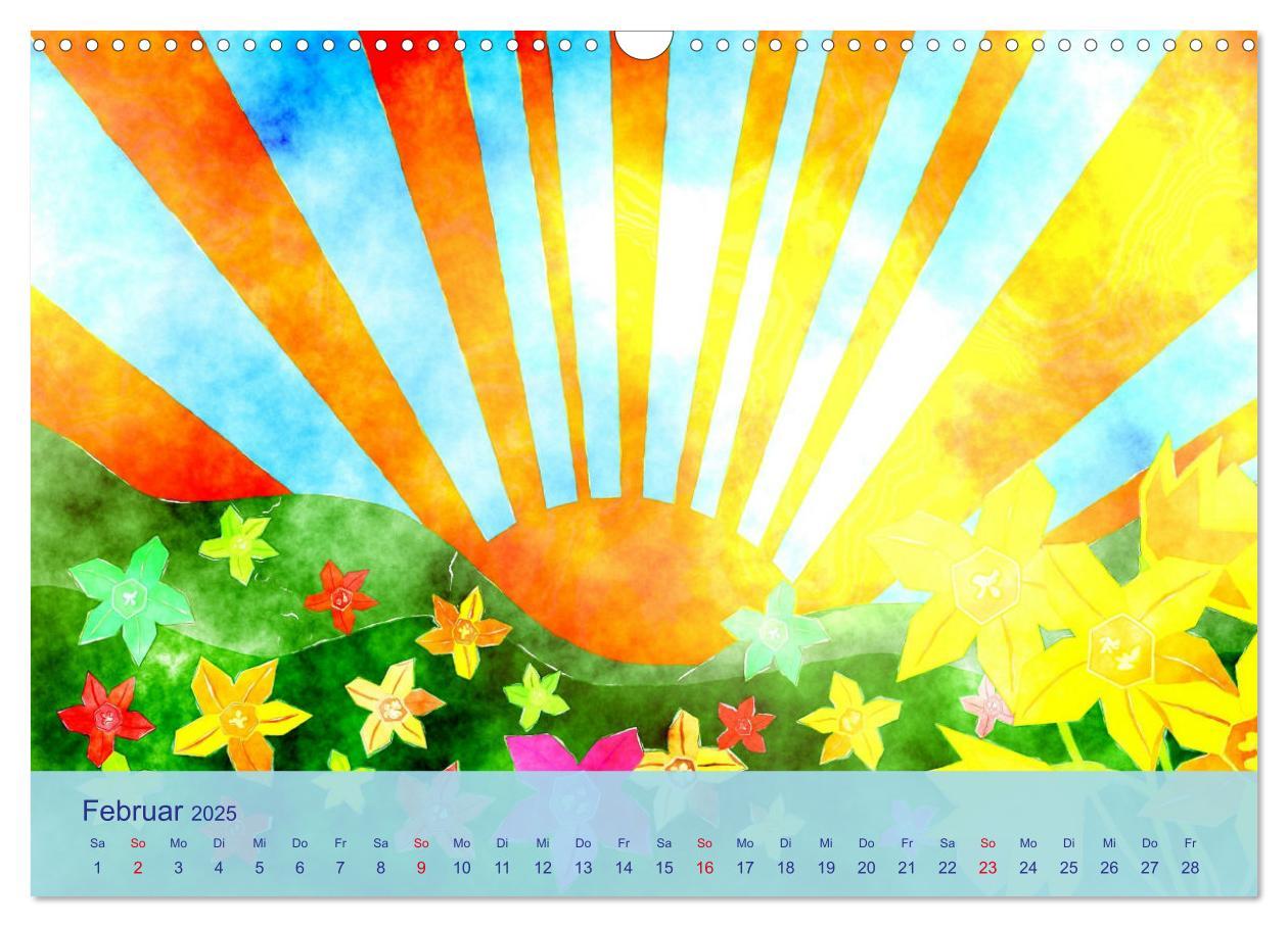 Bild: 9783435043828 | Glückliche Kindheit. Duftiger Aquarell Kinderkalender (Wandkalender...