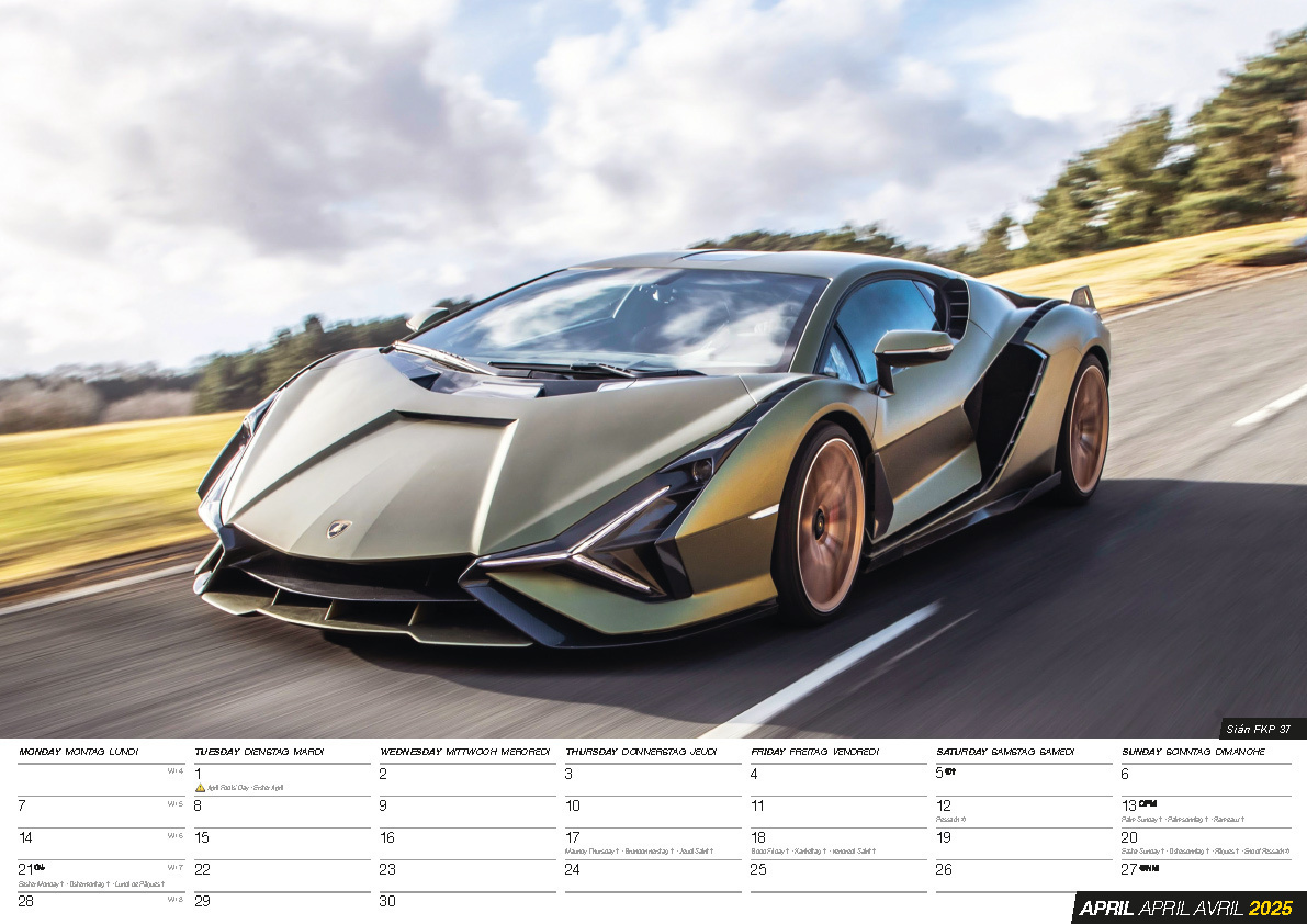 Bild: 9798893610598 | Lamborghini Kalender 2025 | Kalender | 14 S. | Deutsch | 2025