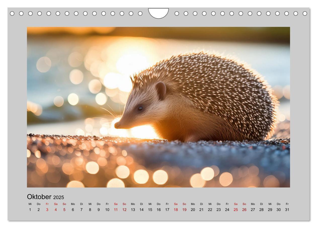 Bild: 9783435504527 | Mein Igel-Kalender (Wandkalender 2025 DIN A4 quer), CALVENDO...