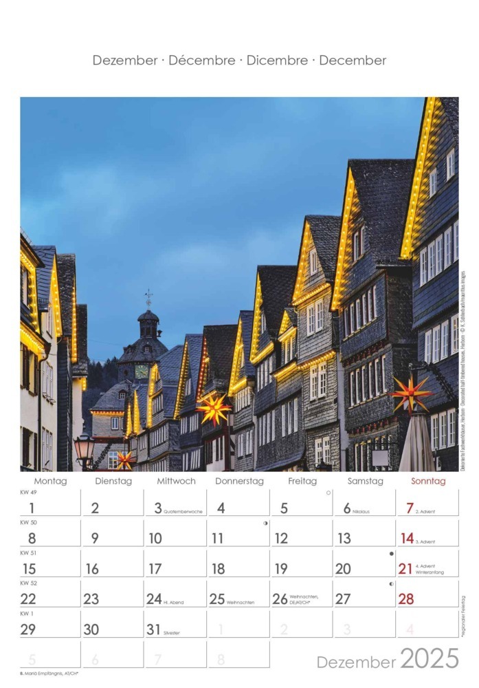 Bild: 4251732343194 | Alpha Edition - Hessen 2025 Bildkalender, 23,7x34cm, Wandkalender...