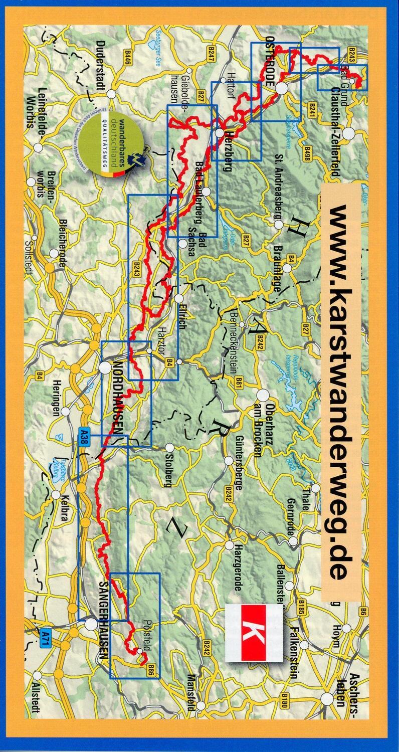 Bild: 9783869732206 | Karstwanderweg Südharz | Reiß- und Wetterfestes Wanderleporello | mbH